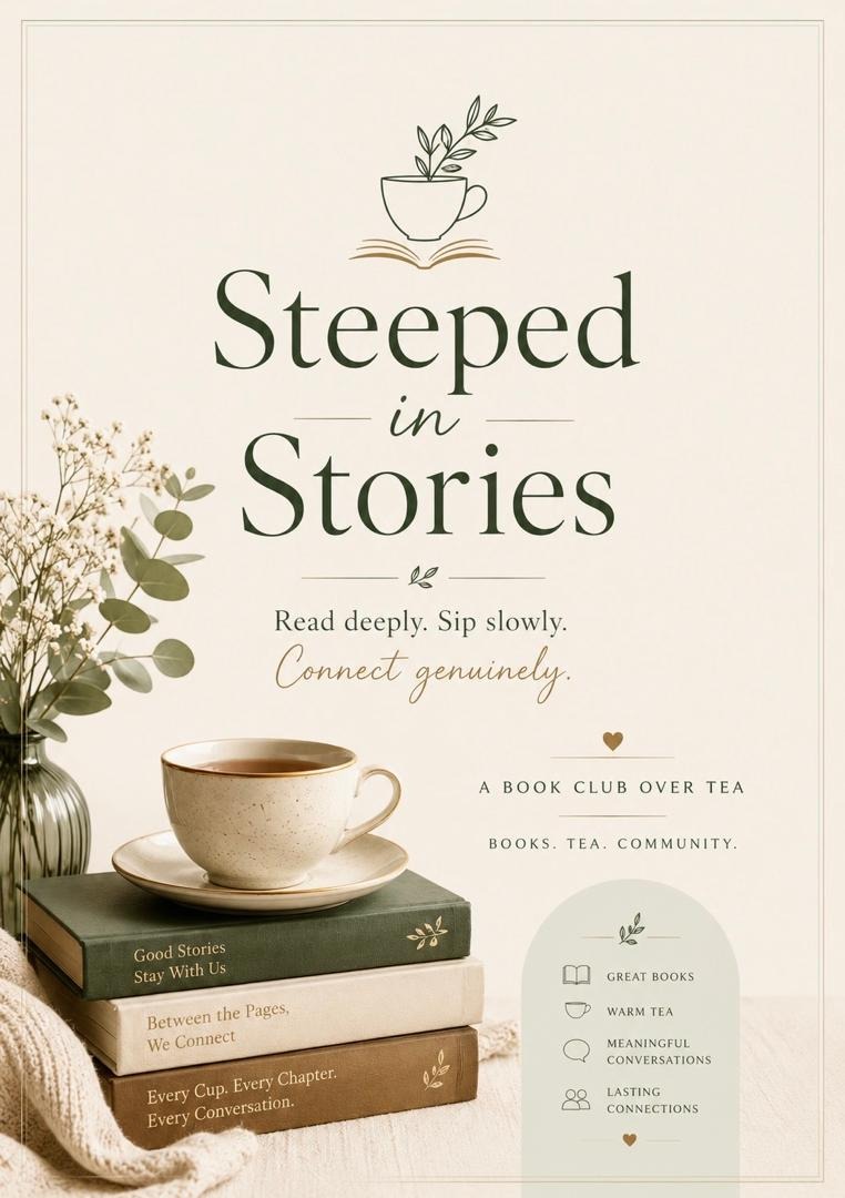 Steeped in Stories: a book club over tea